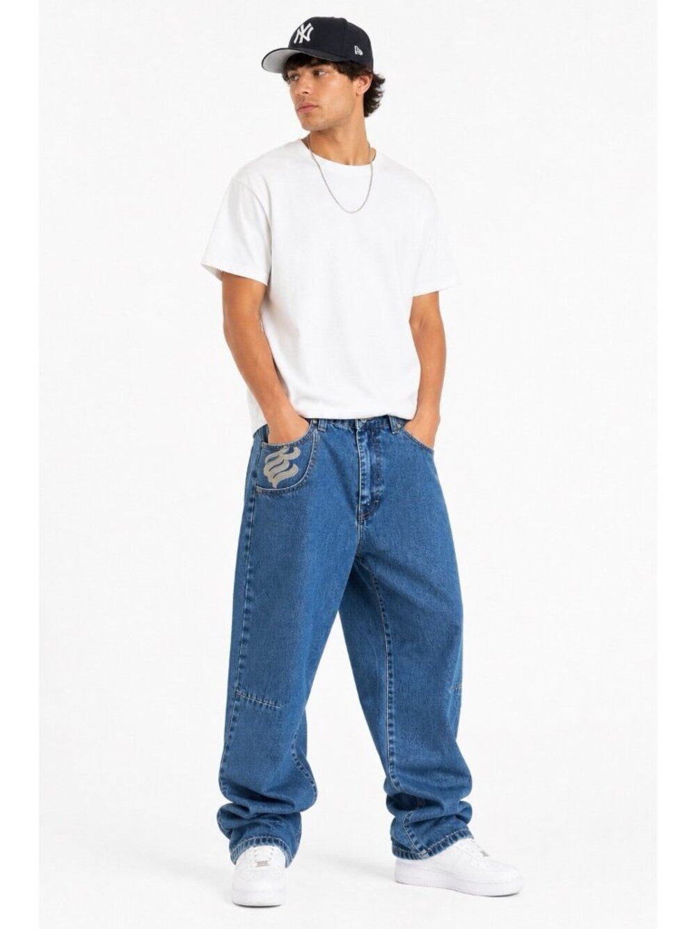 Y2K ROCAWEAR JEANS relaxed baggy denim 40 streetwear hip hop urban 90s retro